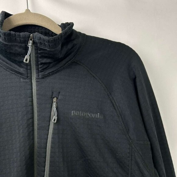 Patagonia Men's L Polartec Grid Fleece 1/2 Zip Pullover Black Long Sleeve Jacket - Picture 15 of 15